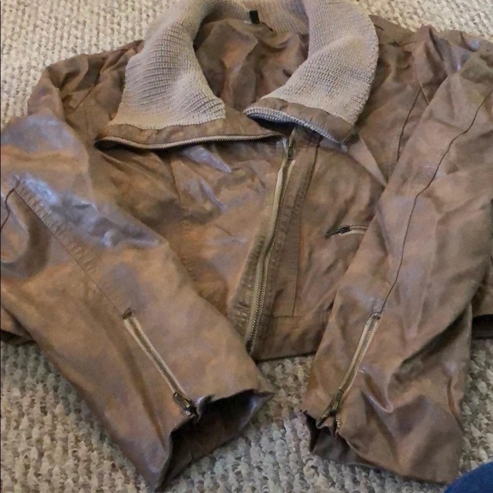 Size XL Ashley Brand pleather jacket from Buckle
